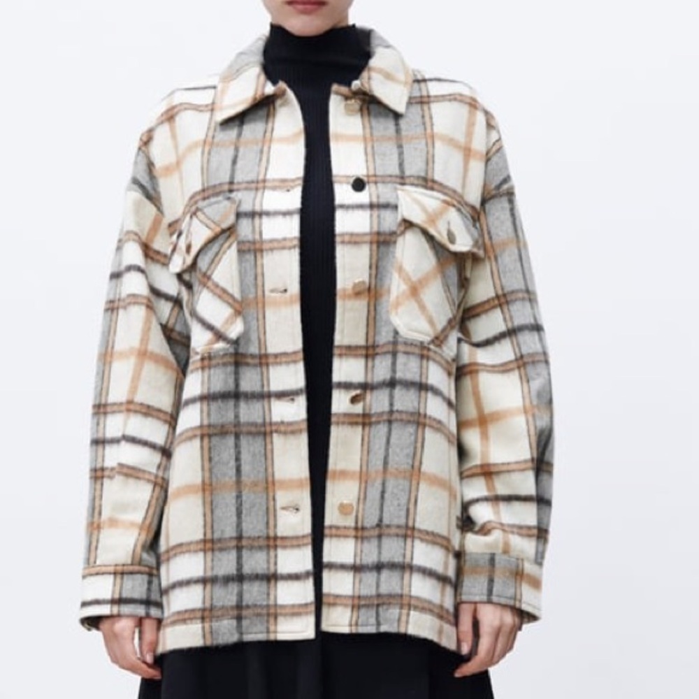 Zara Plaid Overshirt (Shacket)